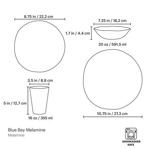 PDP Visual BlueBayMelamine 16PPS